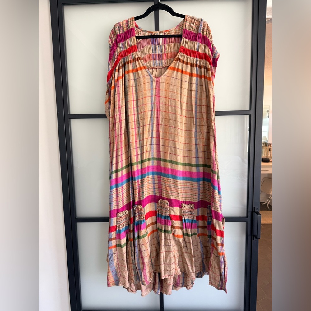 We The Free Colorful Striped Maxi Dress